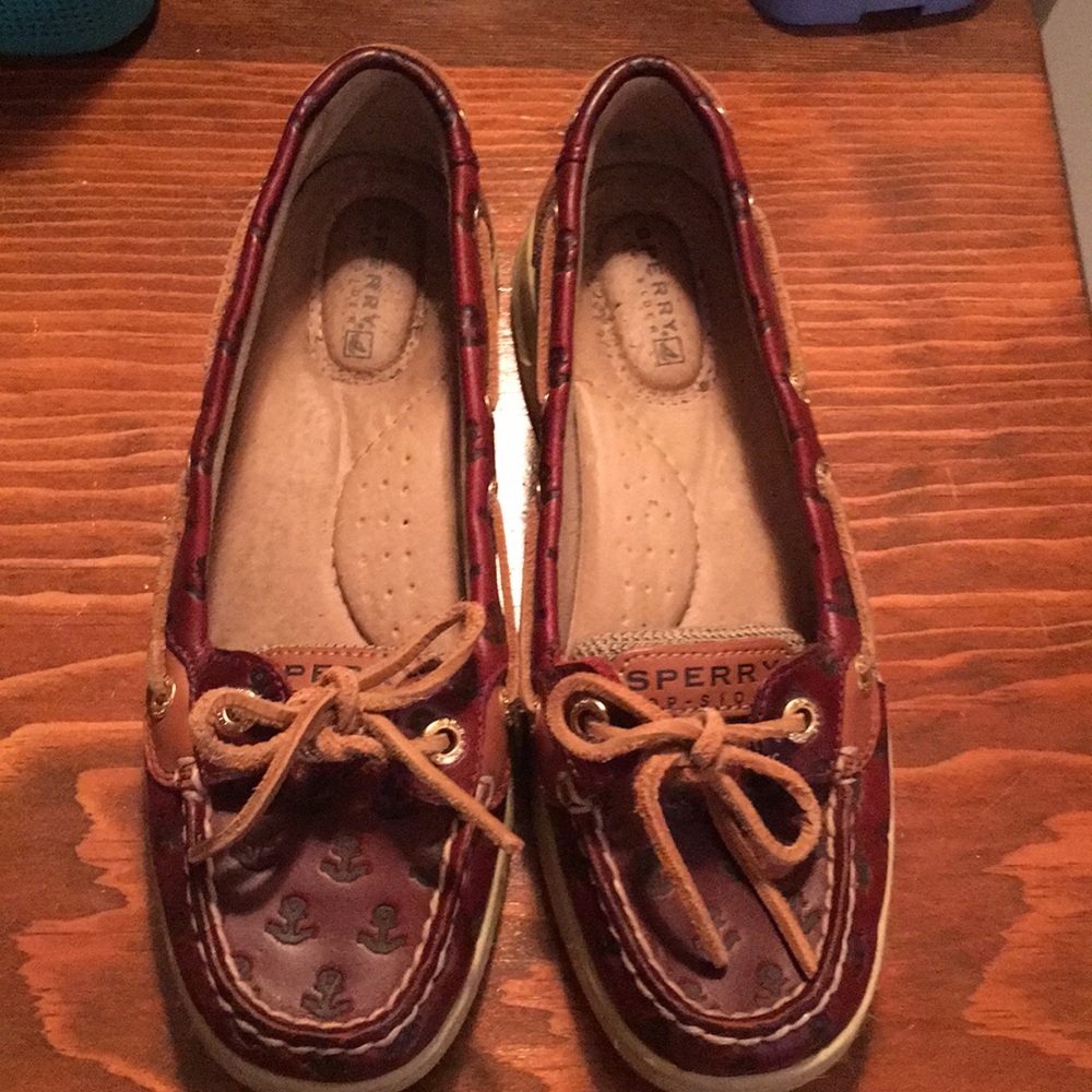 Women’s Anchor printed Sperry top siders